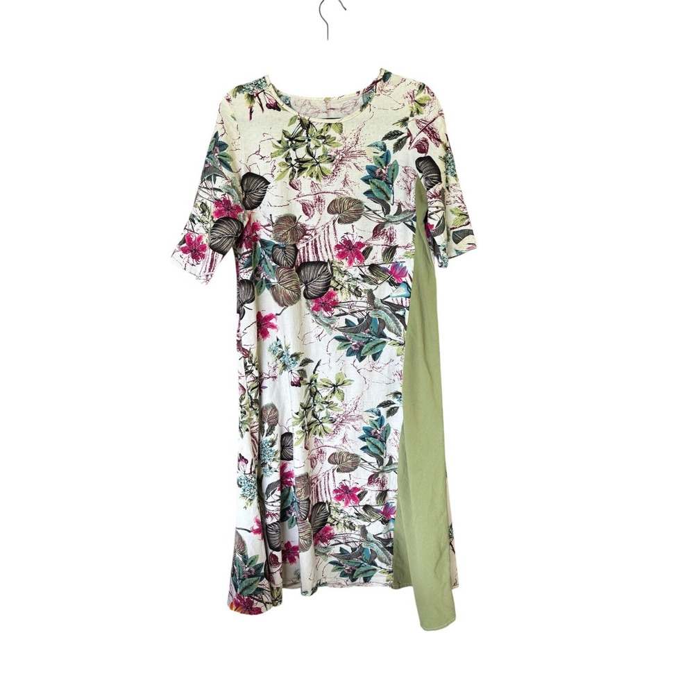 Emery Rose Women's Floral Print Dress Artsy Cottagecore Multicolor Size‎ S Midi